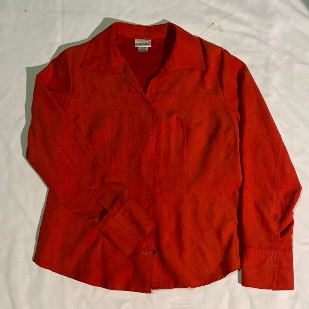 Faux Suede Ladies Blouse
